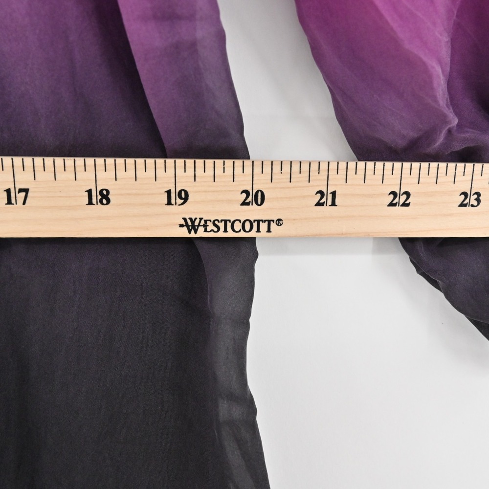 PRONTOMODA GIUSY Womens Silk Ombre‎ Dress Size M Pleated Shift Pink Dip Tie Dye - Picture 6 of 14